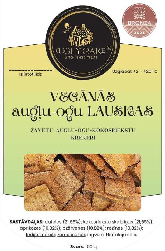 Vegānās augļu-ogu lauskas